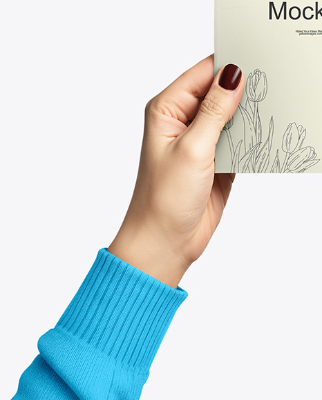 Postcard in a Hand Mockup