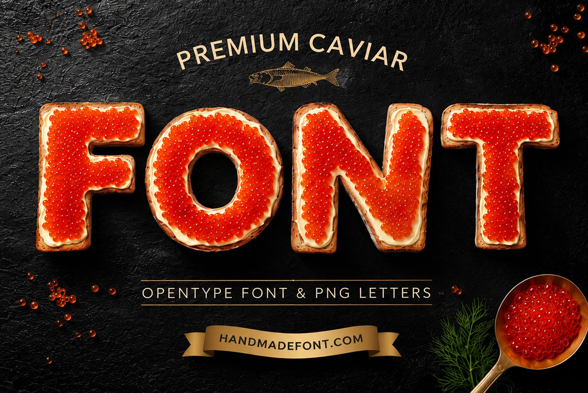 Premium Caviar Font
