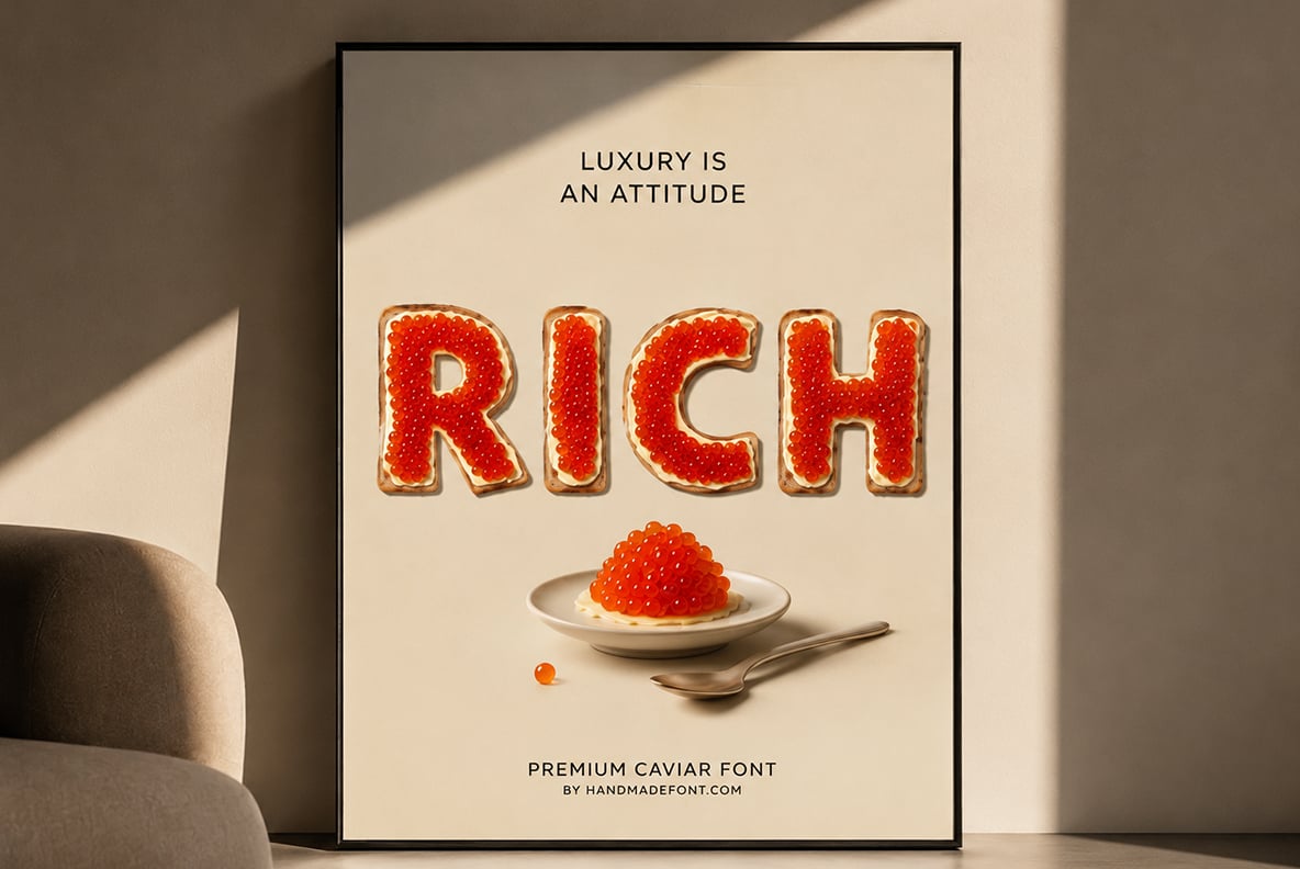 Premium Caviar Font