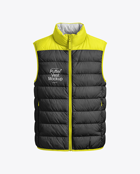 Puffer Vest Mockup