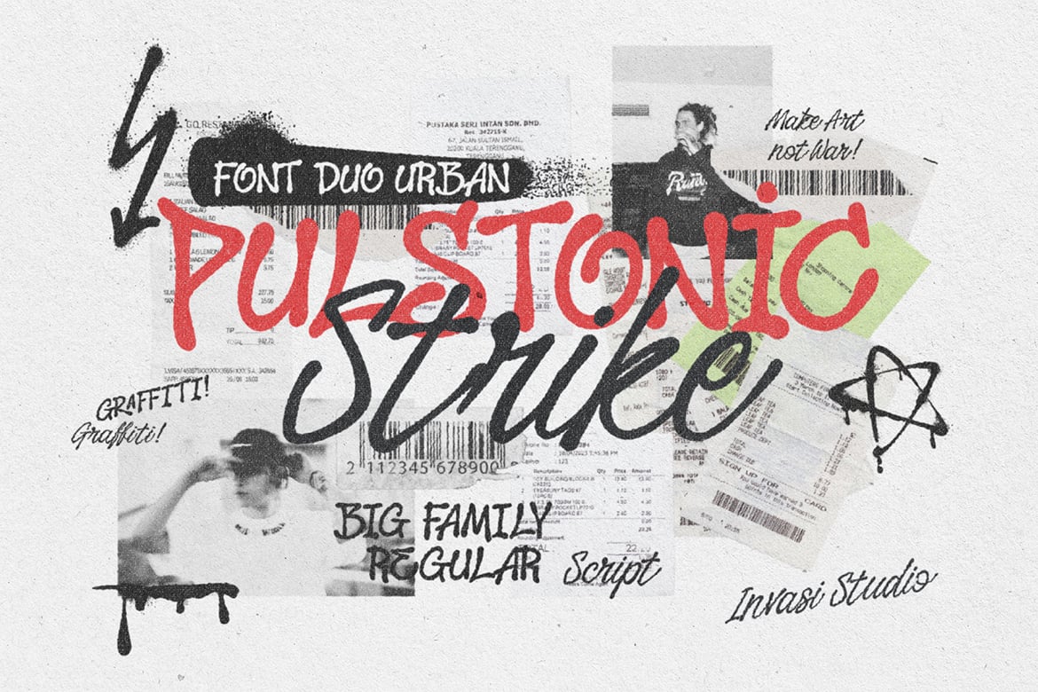 Pulstonic Strike – Urban Font Duo