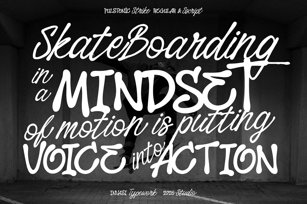 Pulstonic Strike – Urban Font Duo