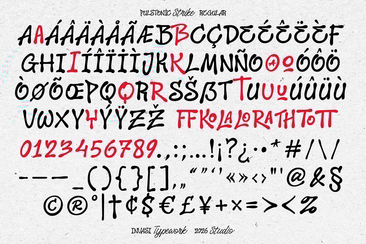 Pulstonic Strike – Urban Font Duo