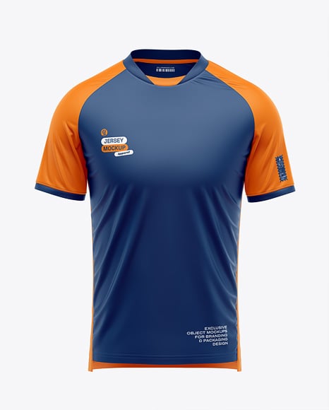 Raglan Short Sleeve Jersey Mockup - T shirt sleeve mockup