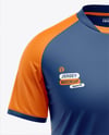 Raglan Short Sleeve Jersey Mockup