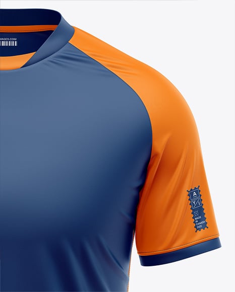 Raglan Short Sleeve Jersey Mockup