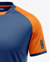 Raglan Short Sleeve Jersey Mockup