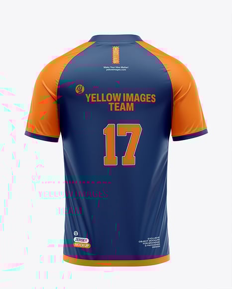 Raglan Short Sleeve Jersey Mockup