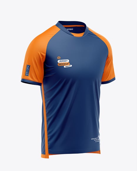 Raglan Short Sleeve Jersey Mockup