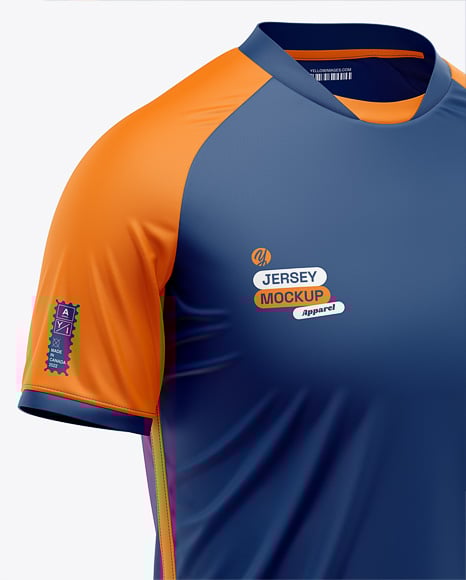 Raglan Short Sleeve Jersey Mockup