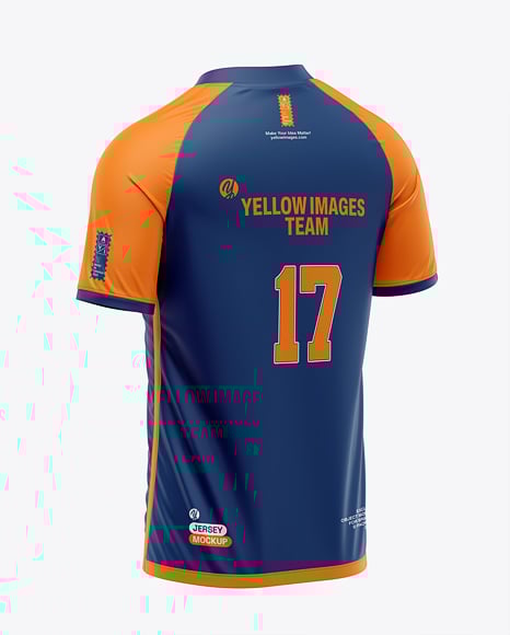 Raglan Short Sleeve Jersey Mockup - PSD Mockups