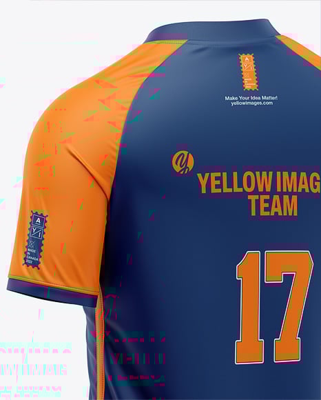 Raglan Short Sleeve Jersey Mockup