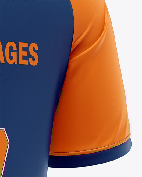 Raglan Short Sleeve Jersey Mockup