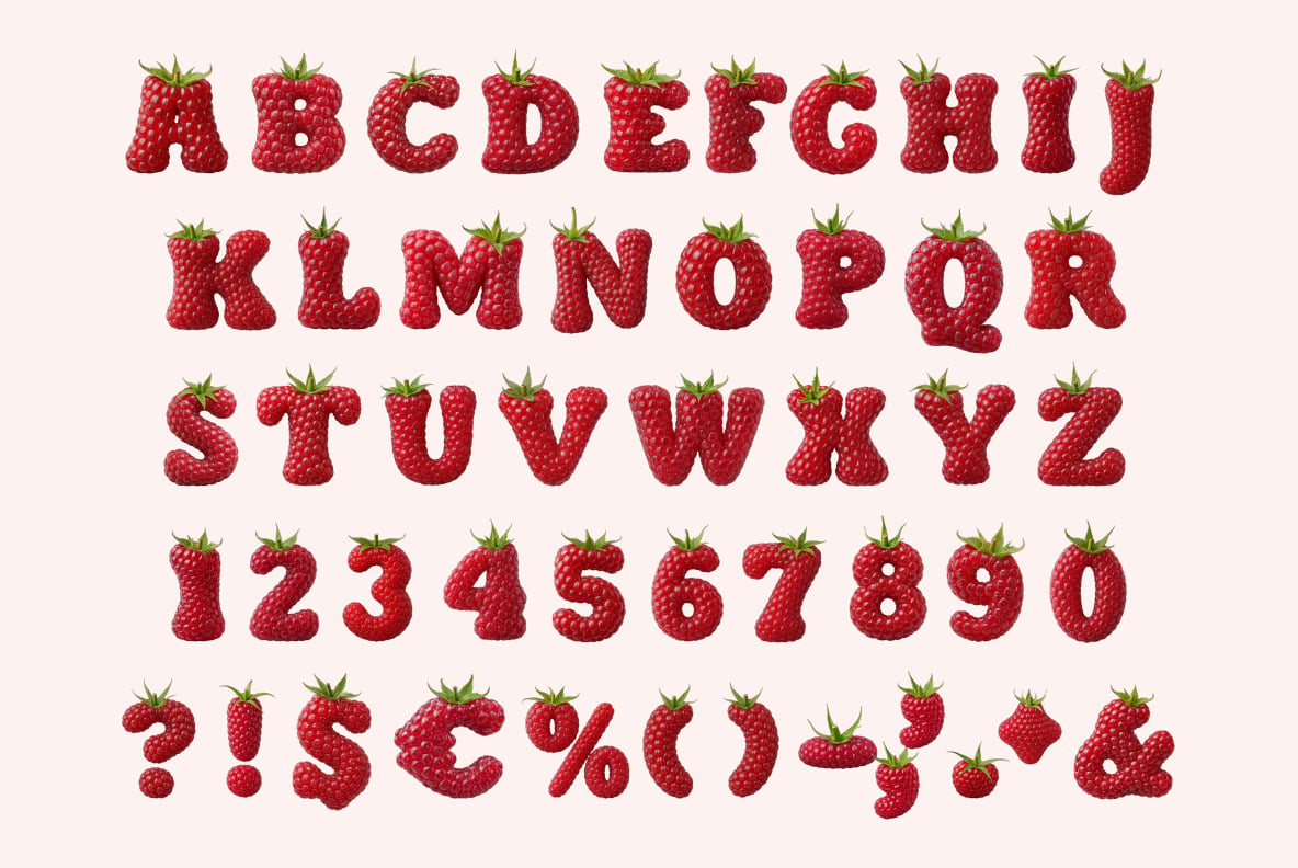 Raspberry Font
