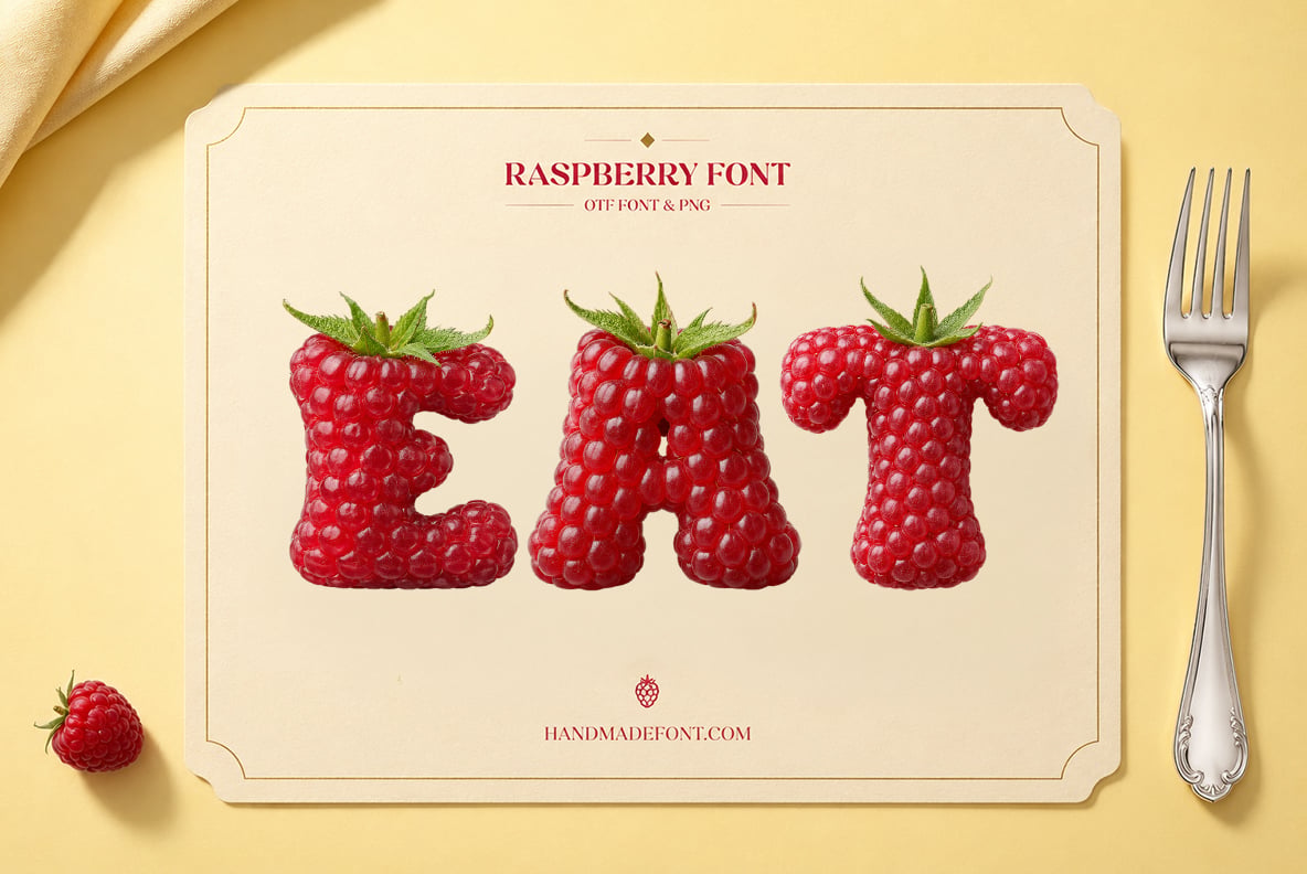 Raspberry Font