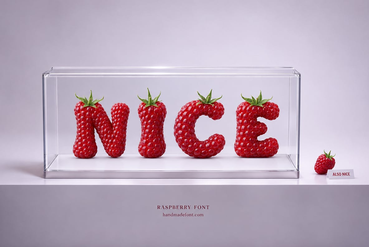 Raspberry Font