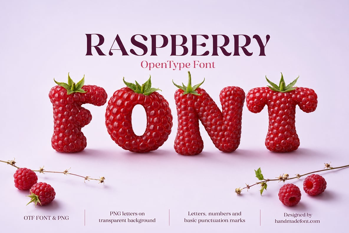 Raspberry Font