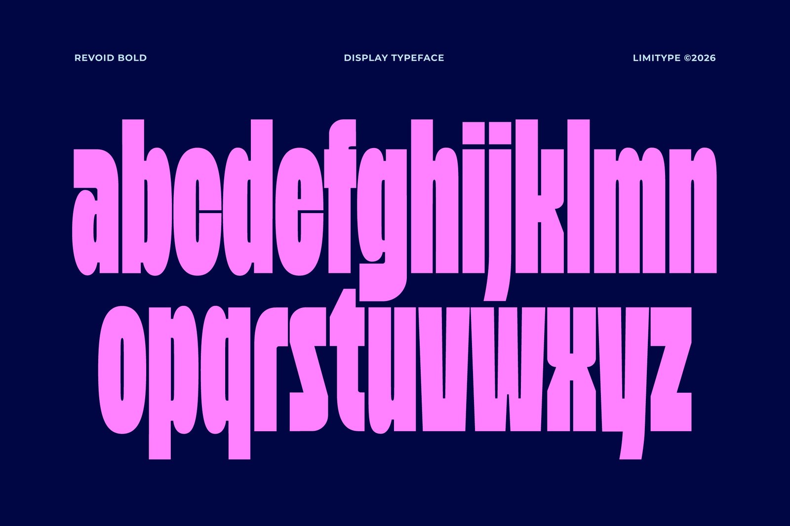 Revoid - Bold Condensed Font