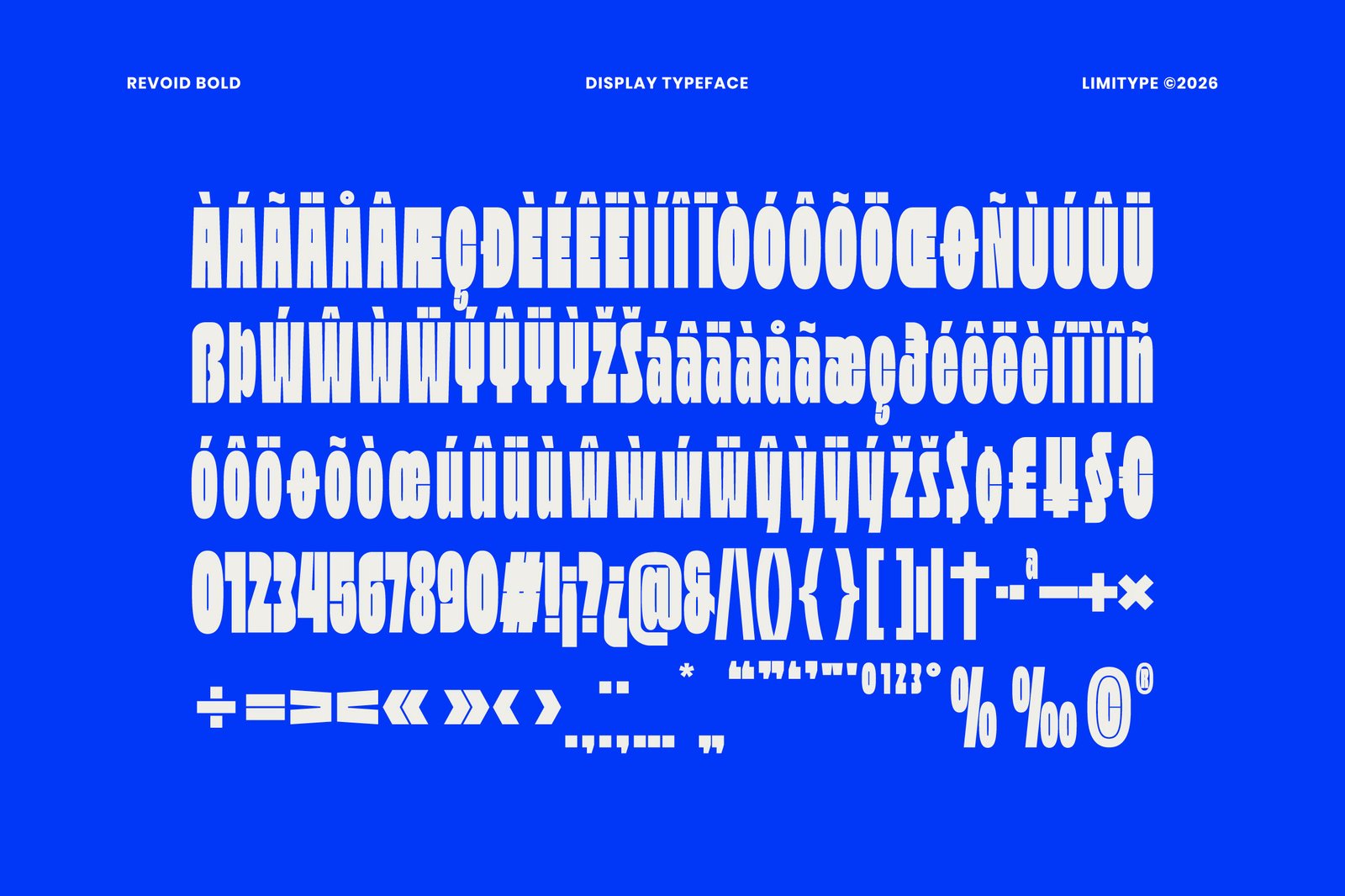 Revoid - Bold Condensed Font