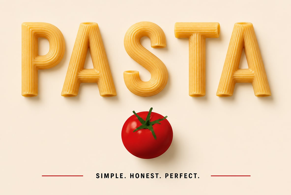 Rigati Pasta Font