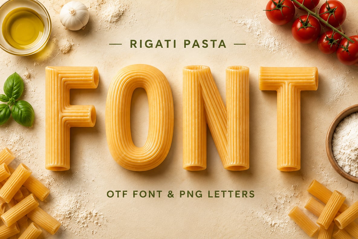 Rigati Pasta Font