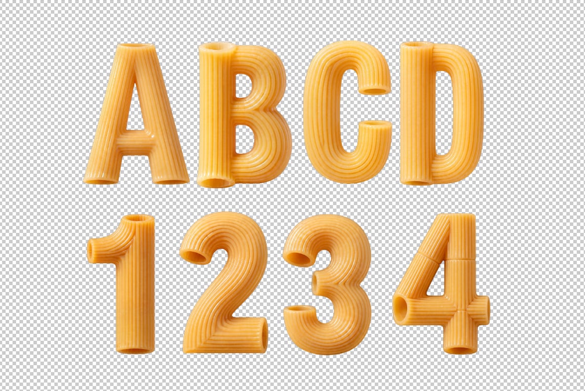 Rigati Pasta Font