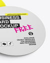 Circle Business Cards Mockup