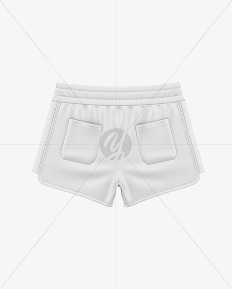 Running Shorts Mockup - Back View