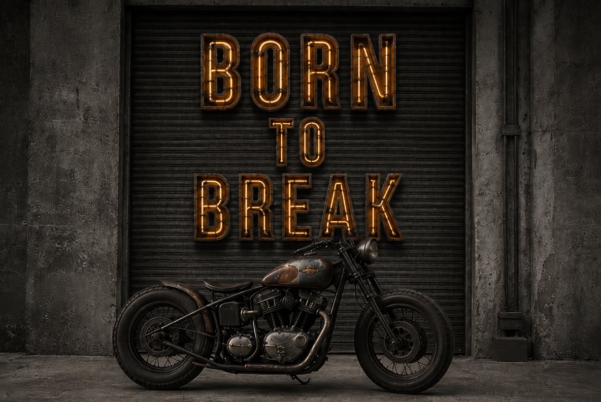 Rusty Neon Font