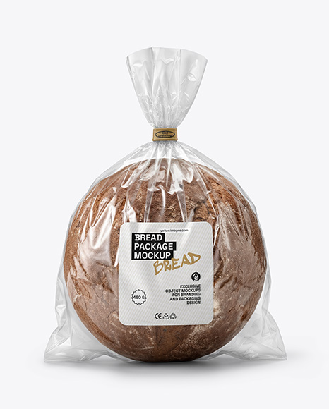 Rye Sourdough Bread Package Mockup