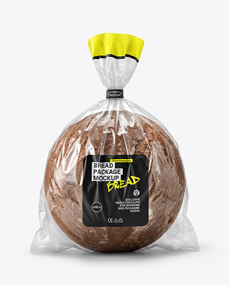 Rye Sourdough Bread Package Mockup