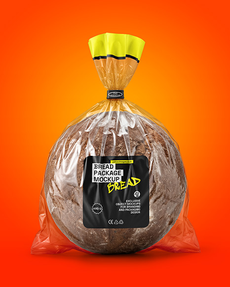 Rye Sourdough Bread Package Mockup