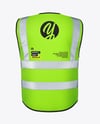 Safety Vest Mockup - Back View