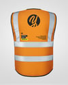 Safety Vest Mockup - Back View