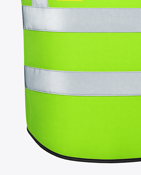 Safety Vest Mockup - Back View