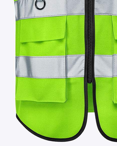 Safety Vest Mockup - Front View