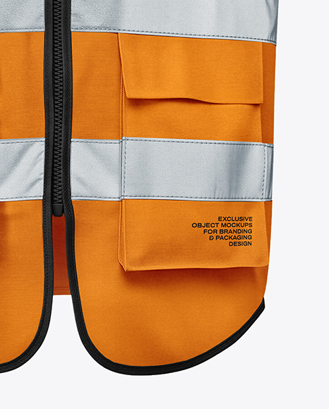 Safety Vest Mockup - Front View