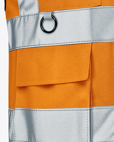 Safety Vest Mockup - Front View