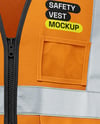 Safety Vest Mockup - Front View