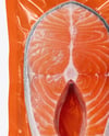 Packaging with Salmon Steak Mockup