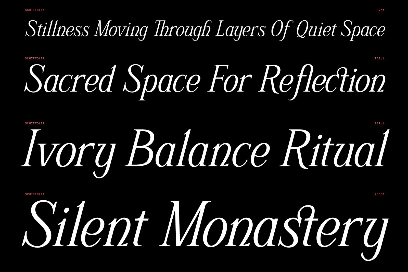 Schriftolia — Elegant Serif Italic