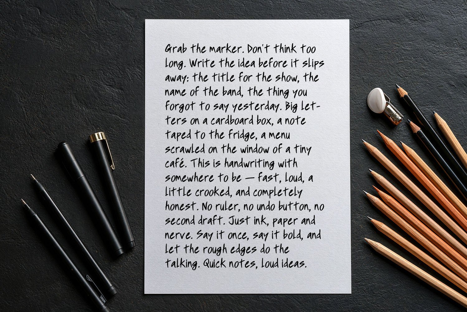 Scratch Note Font