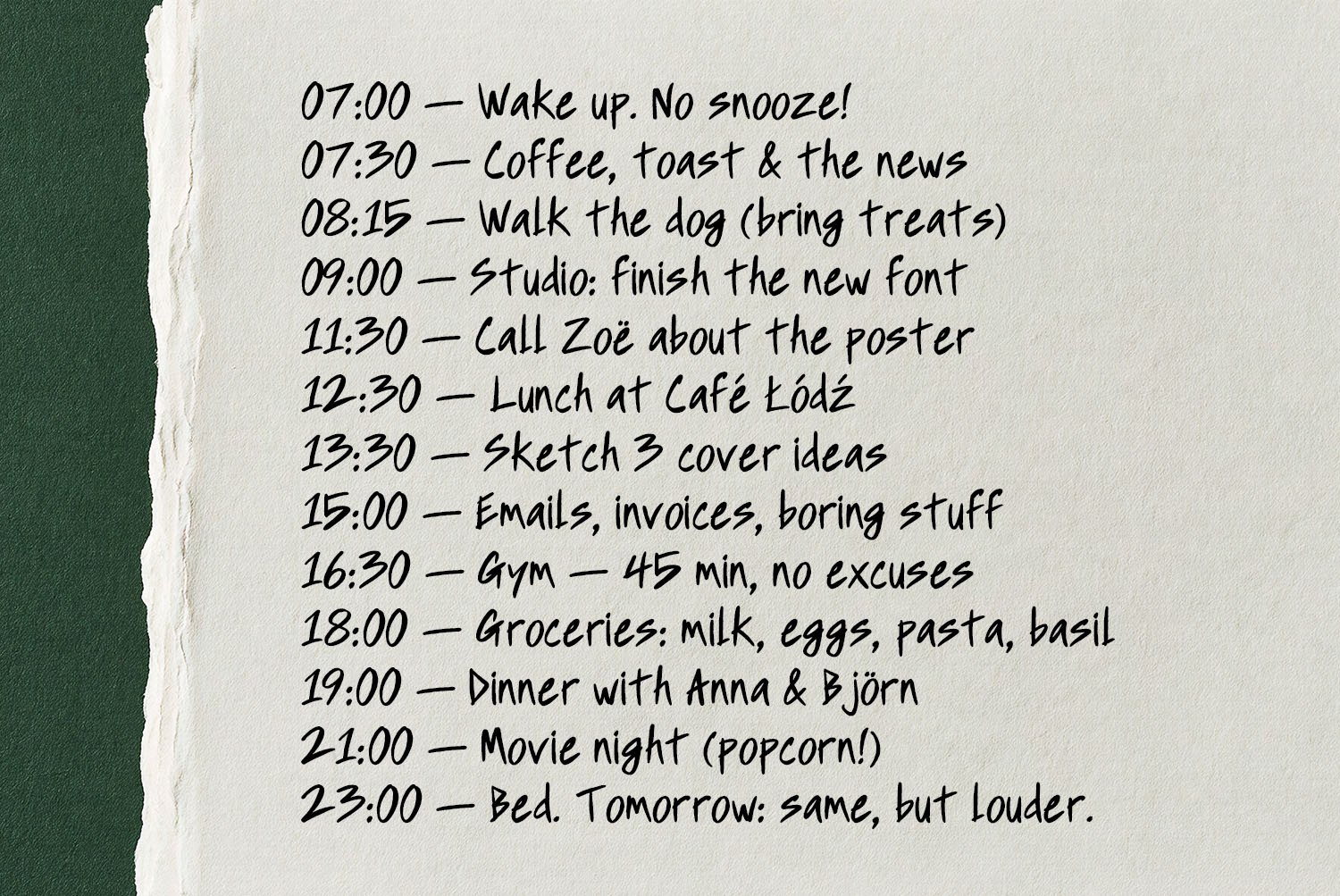 Scratch Note Font