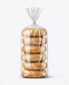 Sesame Seed Bagels Package Mockup