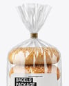 Sesame Seed Bagels Package Mockup