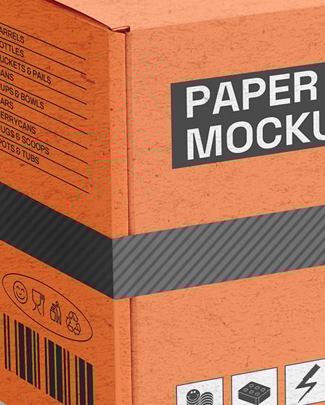 Shipping Kraft Box Mockup