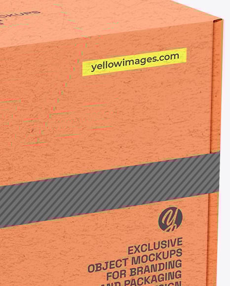 Shipping Kraft Box Mockup