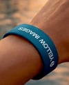 Silicone Wristband on Woman's Hand Mockup