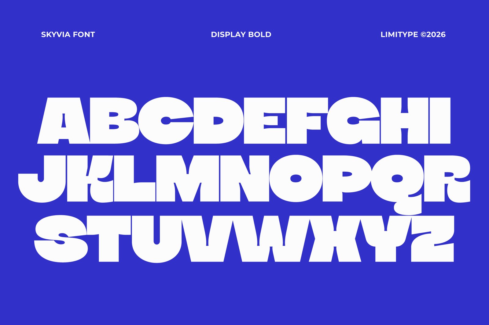 Skyvia - Bold Inktrap Font