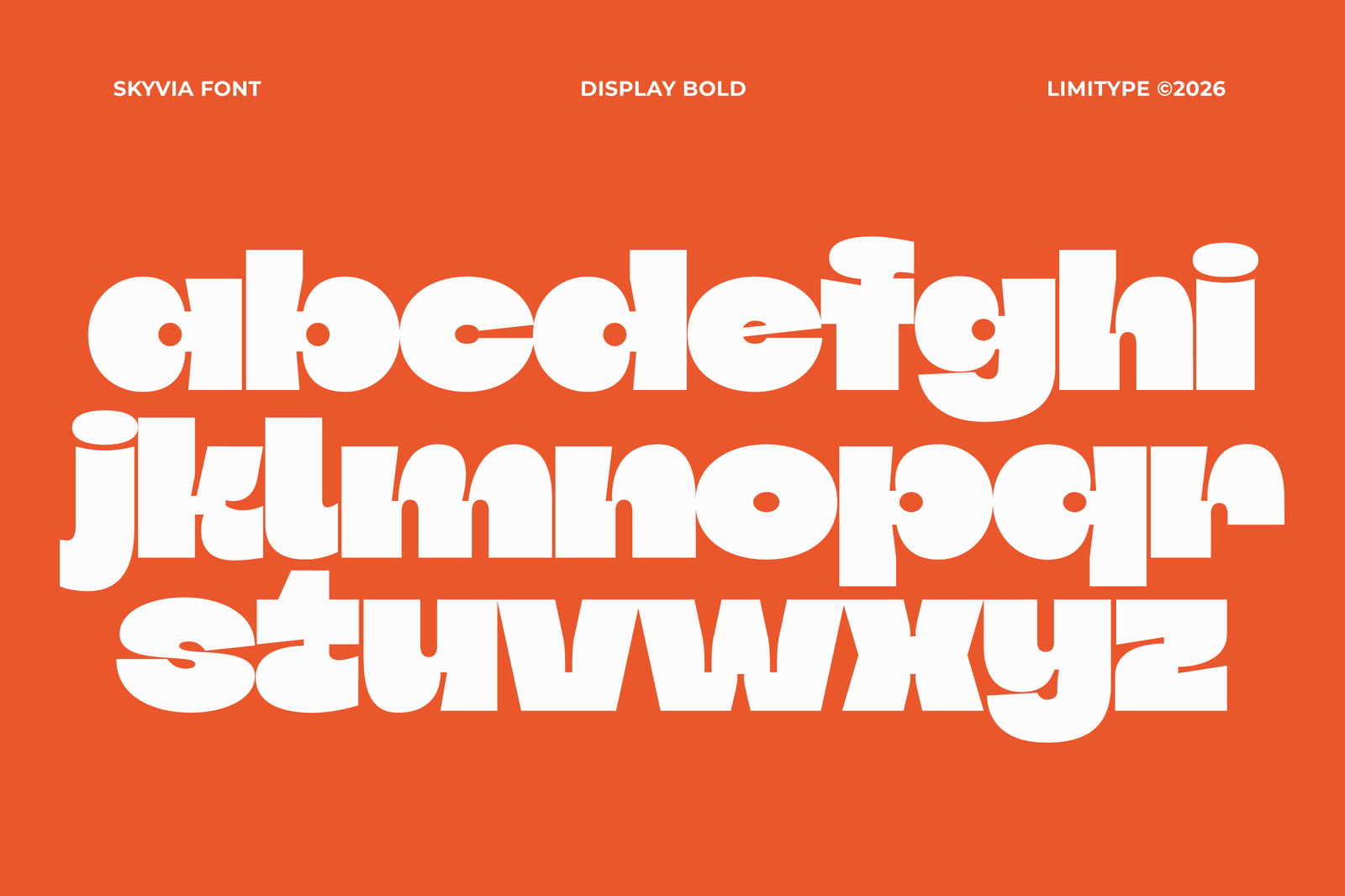 Skyvia - Bold Inktrap Font
